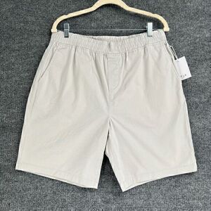 Five Four Los Angeles FF LA Mens Newport Khaki Chino Shorts Large Light Gray New